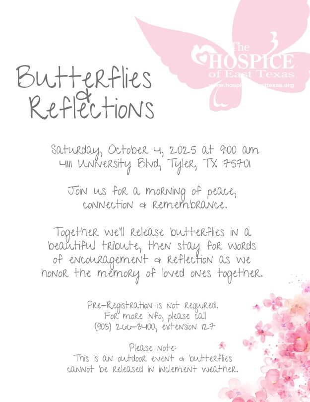 flyer for the 2025 Butterfly Release Ceremony